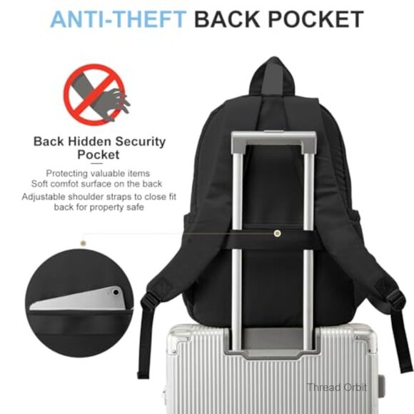 Lightweight Nylon Daypack Backpack with Multiple Pockets for School main image 6